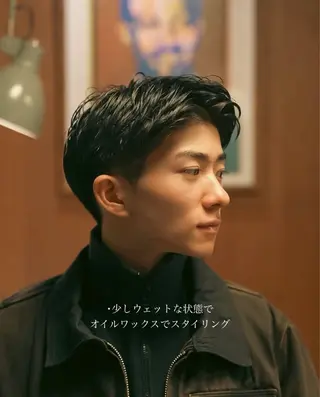 パーマ メンズ メンズ似合わせ タチカワユウキのヘアスタイル