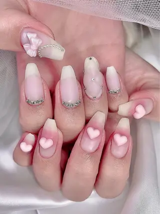 ネイル 3Dアートネイル💗 都築レナのネイルデザイン