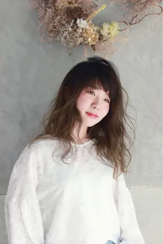 ロング カラー 落合 優樹のヘアスタイル