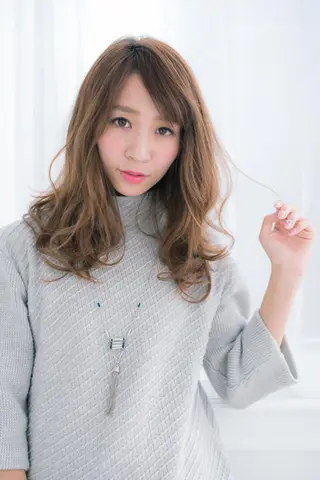 ロング カラー パーマ 笠谷 正之のヘアスタイル