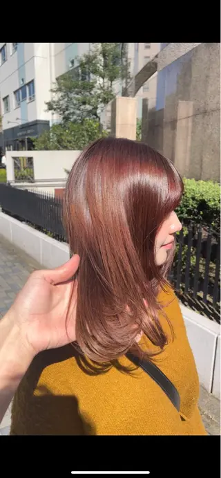 セミロング 朝5分でキマる艶髪 ／ヤマダのヘアスタイル
