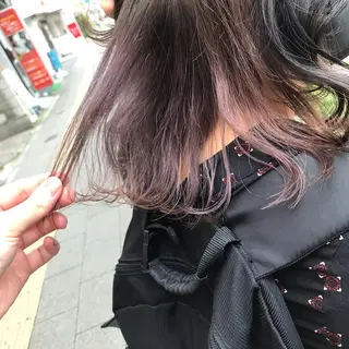 ミディアム カラー ヨシダ トオルのヘアスタイル