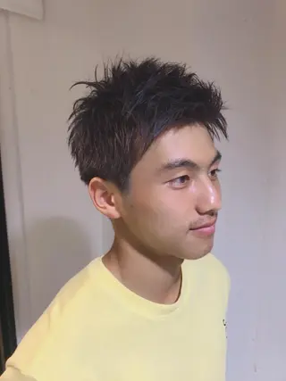 ショート カラー メンズ ちこ .のヘアスタイル