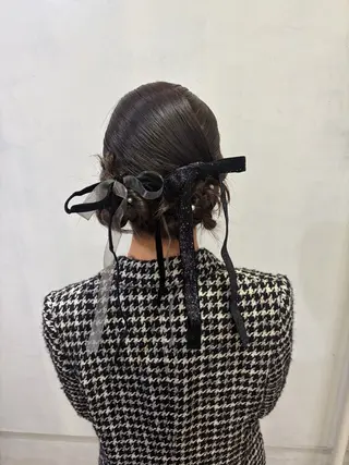 セミロング ヘアアレンジ 髪質改善特化🥣🫧 天神美容室のヘアスタイル