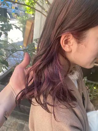 カラー 顔まわりの神様✨ 透明感カラー藤嶋秀幸のヘアスタイル