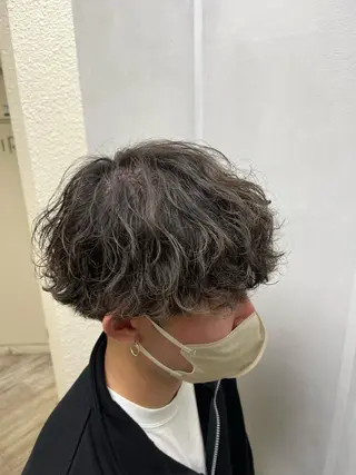 ショート カラー パーマ ヘアアレンジ メンズ ケイゴ【店長】 メンズパーマ特化のヘアスタイル