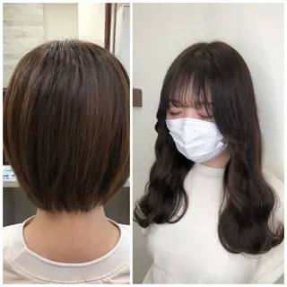 セミロング カラー MAKO ❤️🔥NEXTのヘアスタイル