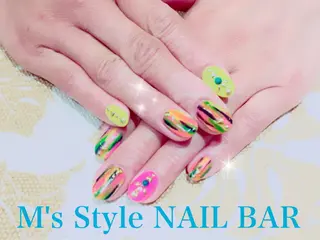 ミディアム ネイル M's Style NAIL BARのネイルデザイン