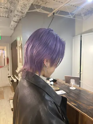 カラー メンズ 盛れるレイヤー× ウルフMari🪽のヘアスタイル