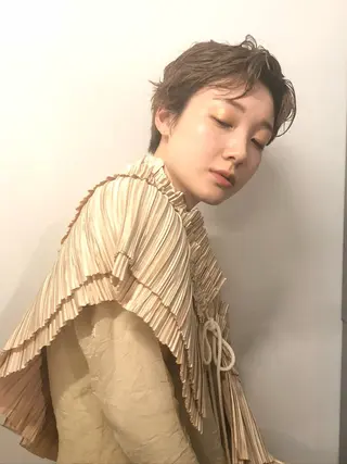 ショート パーマ CS made by SHACHU 大阪堀江店【シーエス メイド バイ シャチュー】所属・デザイン特化ブリーチ 堀江美容室/ぱぴのヘアスタイル