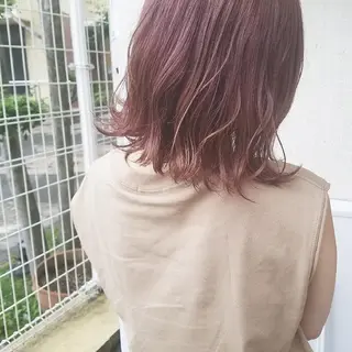 カラー 🙃 透明感カラー/ボブのヘアスタイル