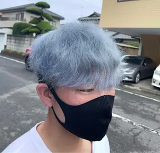 カラー メンズ ゲンキ /ウルフカットのヘアスタイル