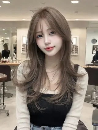 セミロング 七田 英亮のヘアスタイル