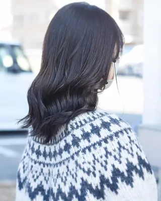 セミロング カラー 【Atem 大町店】 永森　優里花のヘアスタイル