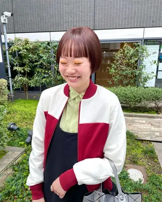 ミディアム カラー パーマ ヘアアレンジ メンズ キッズ ネイル マツエク・マツパ アイブロウ tatsumi/ボブ ウルフ/レイヤーのヘアスタイル