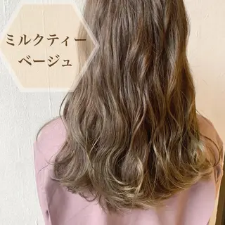 ロング カラー 🪐脱白髪染め 🪐松尾菜々美のヘアスタイル