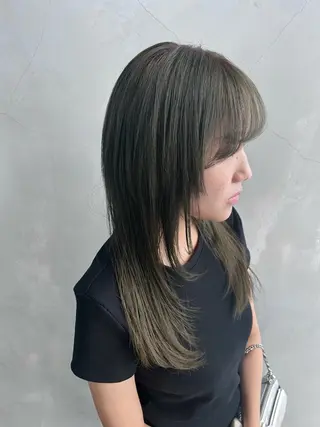 ロング Mao 🎀bob Oliveカラー🌿のヘアスタイル