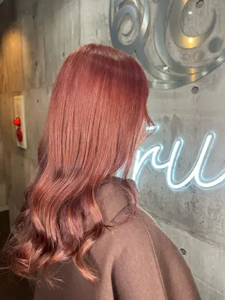 ロング カラー パーマ ヘアアレンジ メンズ キッズ ネイル マツエク・マツパ アイブロウ 韓国/顔周り/透明感 /レイヤー/ひなたのヘアスタイル
