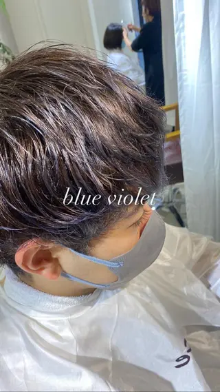 カラー メンズ 縮毛矯正とレイヤー カット/杉村凜汰郎のヘアスタイル