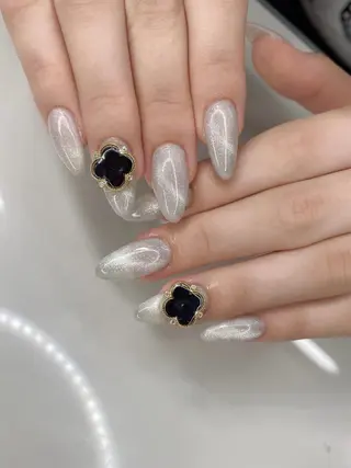 ネイル I-nailロング /ワンホン/キラキラのネイルデザイン