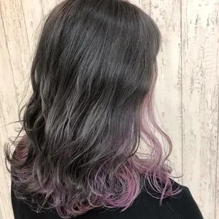 セミロング カラー Kaede .のヘアスタイル