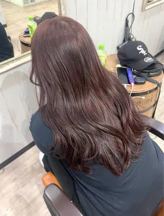 ロング カラー 桑原 由理のヘアスタイル