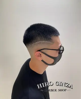 ショート メンズ 猪井 明のヘアスタイル