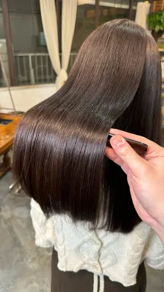 セミロング 🔆髪質改善 透明感 カラー🔆佐々木貴仁のヘアスタイル