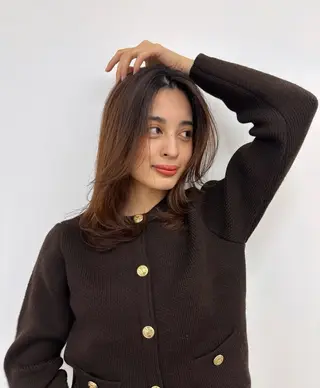 ミディアム カラー 似合わせ美髪ヘア✨ 天王寺．阿倍野🌈のヘアスタイル