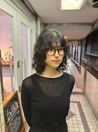 ミディアム パーマ kaito パーマ募集！🔵のヘアスタイル