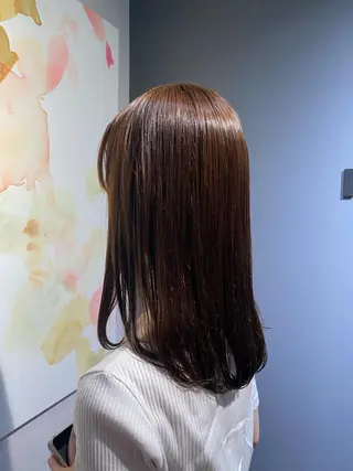 カラー ブリーチカラー/ブロ ンドレイヤーカットのヘアスタイル