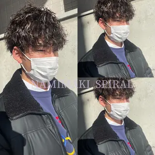 パーマ メンズ 大阪美容師 井上智博のヘアスタイル