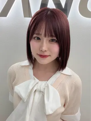 カラー girlな暖色ヘア 🪽🫧ハルナ🎀のヘアスタイル