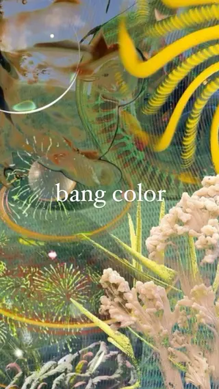 ロング カラー 毛流れセンターパート Sakiのヘアスタイル