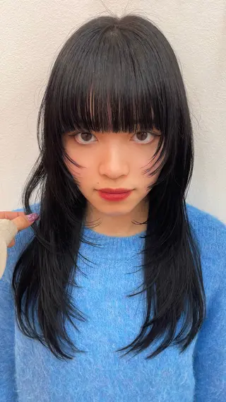 ロング 韓国ヘア🎀マイカ| 新大久保のヘアスタイル