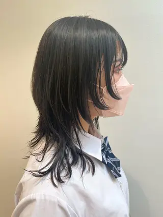 ロング 🐺ウルフ× ハイトーン🐺MOEのヘアスタイル