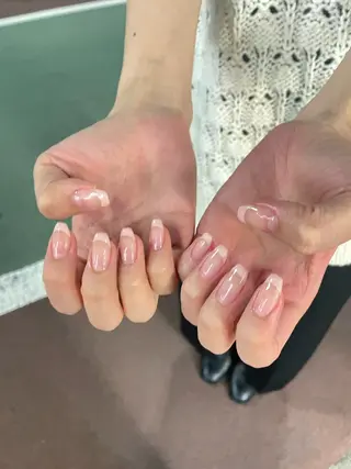 ネイル はばすみれ🎀ﾈｲﾙ 光ﾌｪｲｼｬﾙ ﾍｱのネイルデザイン