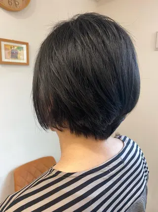 ショート パーマ 【似合わせカット 】🦋岩崎 美保🐾のヘアスタイル