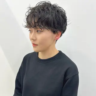 ショート パーマ ショート/パーマ/ MIOのヘアスタイル