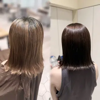 ミディアム カラー 髪質改善カラー/ meguのヘアスタイル
