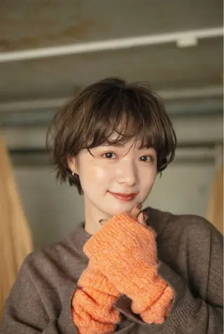 ショート レイヤー・ボブカット 透明感カラーこうたのヘアスタイル