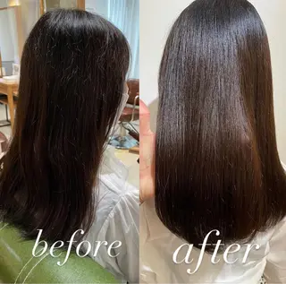 セミロング カラー パーマ 過去一の柔髪ヘア 🌿einshairのヘアスタイル