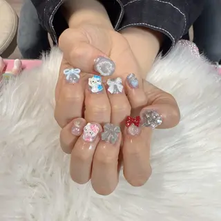 ネイル 🎀nana🫧 ワンホンネイル🎀のネイルデザイン