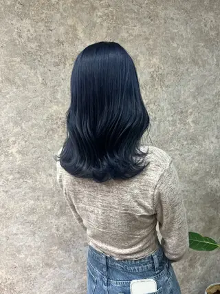 ミディアム カラー 濱川 良栄のヘアスタイル