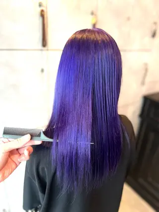 セミロング カラー ヘアアレンジ 🌈インナーカラー ‘ショウマ’🌈のヘアスタイル