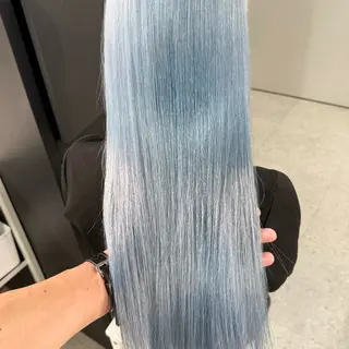 ロング カラー 渋谷🎨ブリーチ特化 ×エクステ🎨レンのヘアスタイル