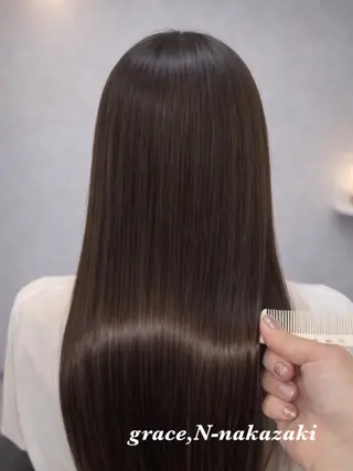 ロング 恵/艶髪カラー× 髪質改善/中崎町のヘアスタイル
