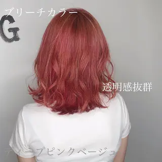 ミディアム エクステ・髪質改善・ ブリーチ・吉田大介のヘアスタイル
