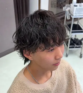 ショート 小芝涼介/レイヤー /メンズパーマ✂️のヘアスタイル