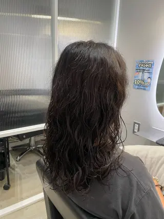 セミロング パーマ スタイリスト/ 武蔵新城/羽吹紗南のヘアスタイル